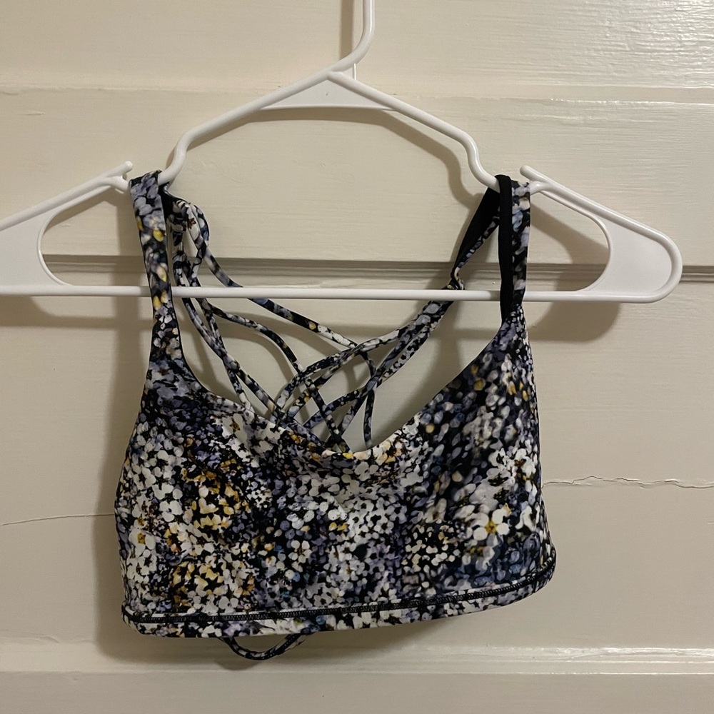 Lululemon Strappy Floral Sports Bra